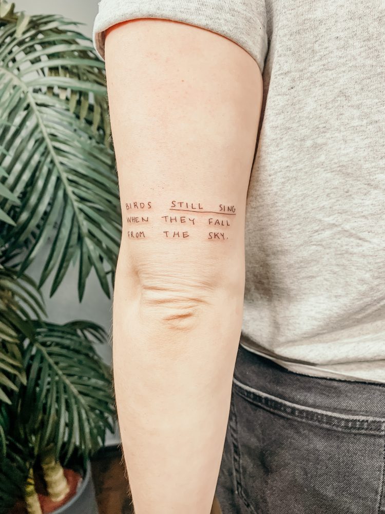 tattoo mit Spruch